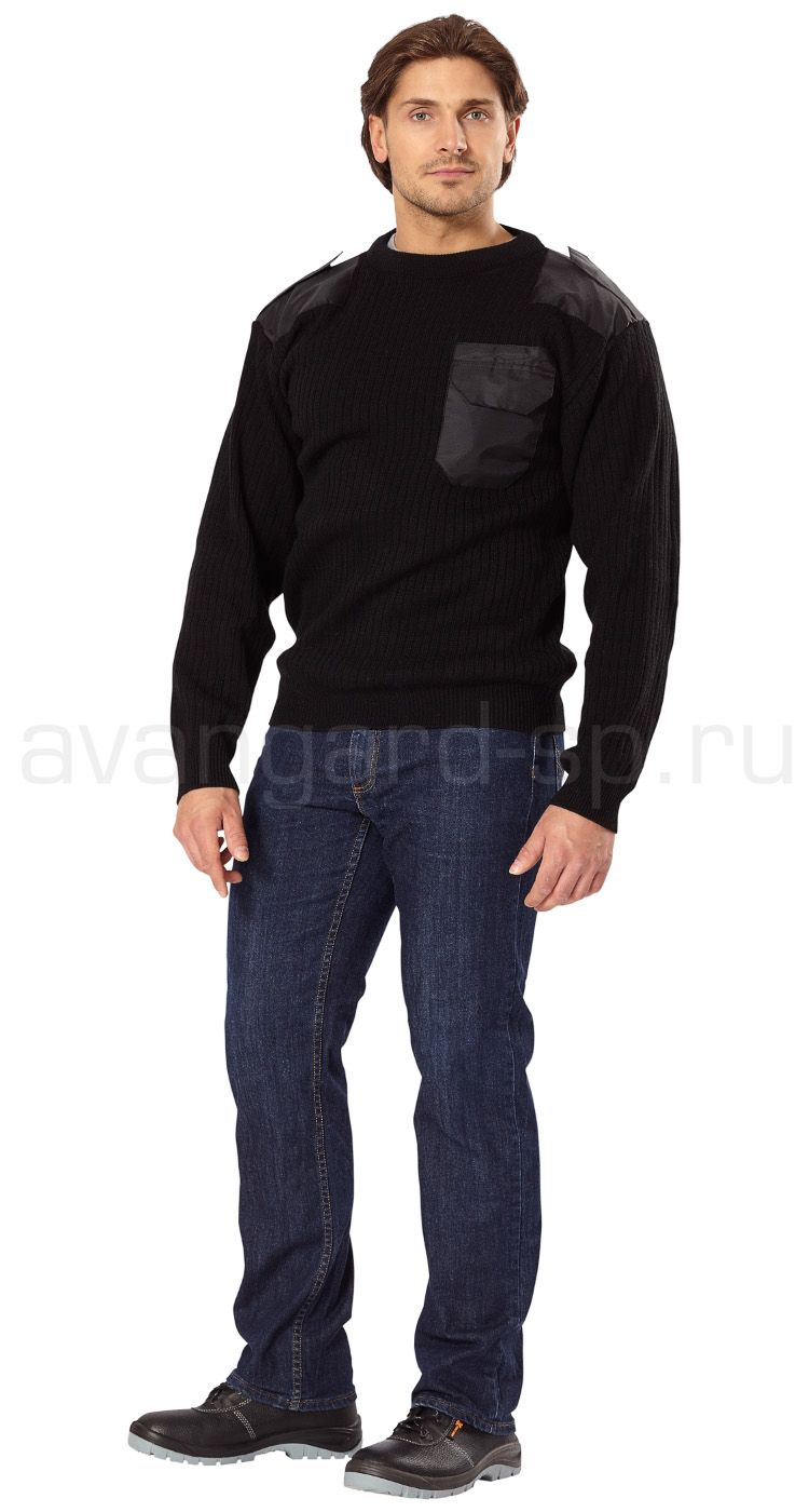 Джемпер офицерский черный цена