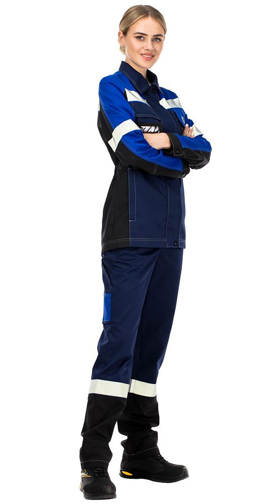 Куртка женская рабочая летняя для ИТР Виват NEW серо-черно-красная