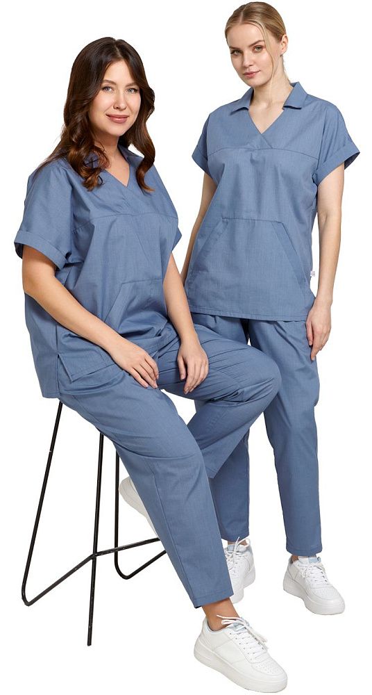 Комплект женский Синтия цв. серо-голубой