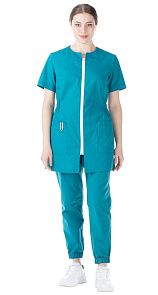 Блуза женская "Лэйн" морская волна